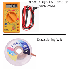 12 in 1 25W Soldering Kit – Complete set for electronics – soldering iron kit - Soldering Kit -Robocraze