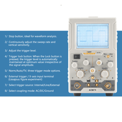 OWON MTQ 1016B 10MHz Analog Oscilloscope – High-precision oscilloscope for labs & DIY.-Oscilloscope -Robocraze