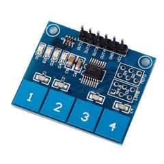 TTP224 4-Channel Capacitive Touch Sensor – 4-channel touch sensor for automation projects.-Touch Sensor -Robocraze