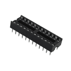 24 Pin Narrow IC Base (Pack of 5) – Secure 24-pin narrow IC socket for stable connections. -Robocraze