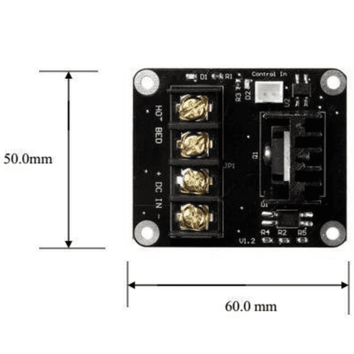 Power controller module for heated bed in 3D printers for stable temperature control -Robocraze