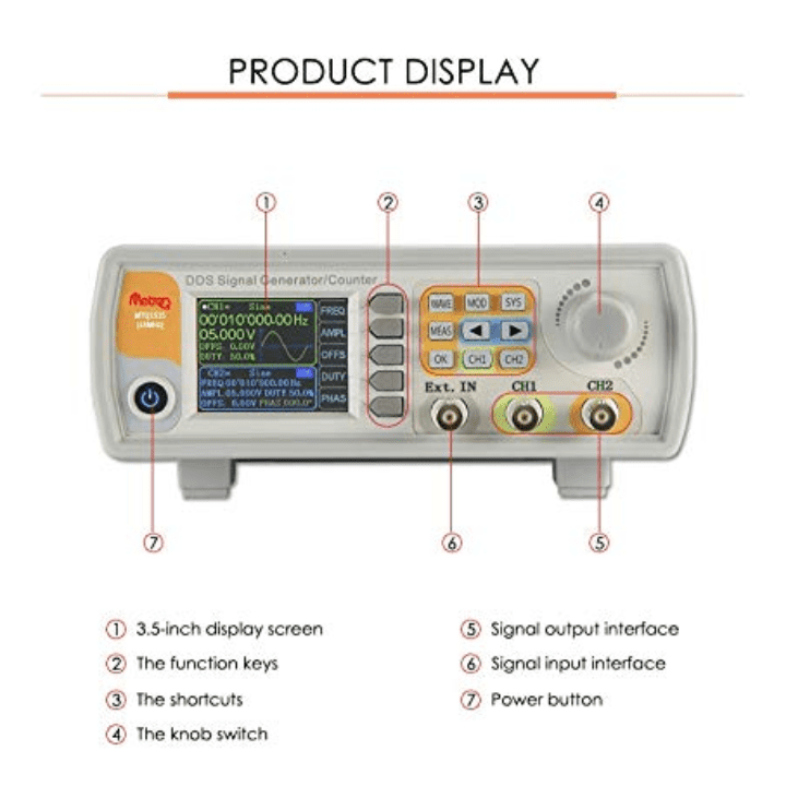 MetroQ MTQ1515 DDS Signal / Function Generator with Counter with USB- 15 Mhz-Robocraze