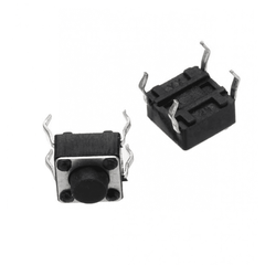 4-Pins DIP Momentary Square Tactile Push Button (10pcs, 6x6x5mm) – High-quality DIP switches - Mini Switch - Robocraze