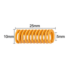 Spring for heated bed MK3 CR-10 yellow for stable 3D printer hotbeds -Robocraze