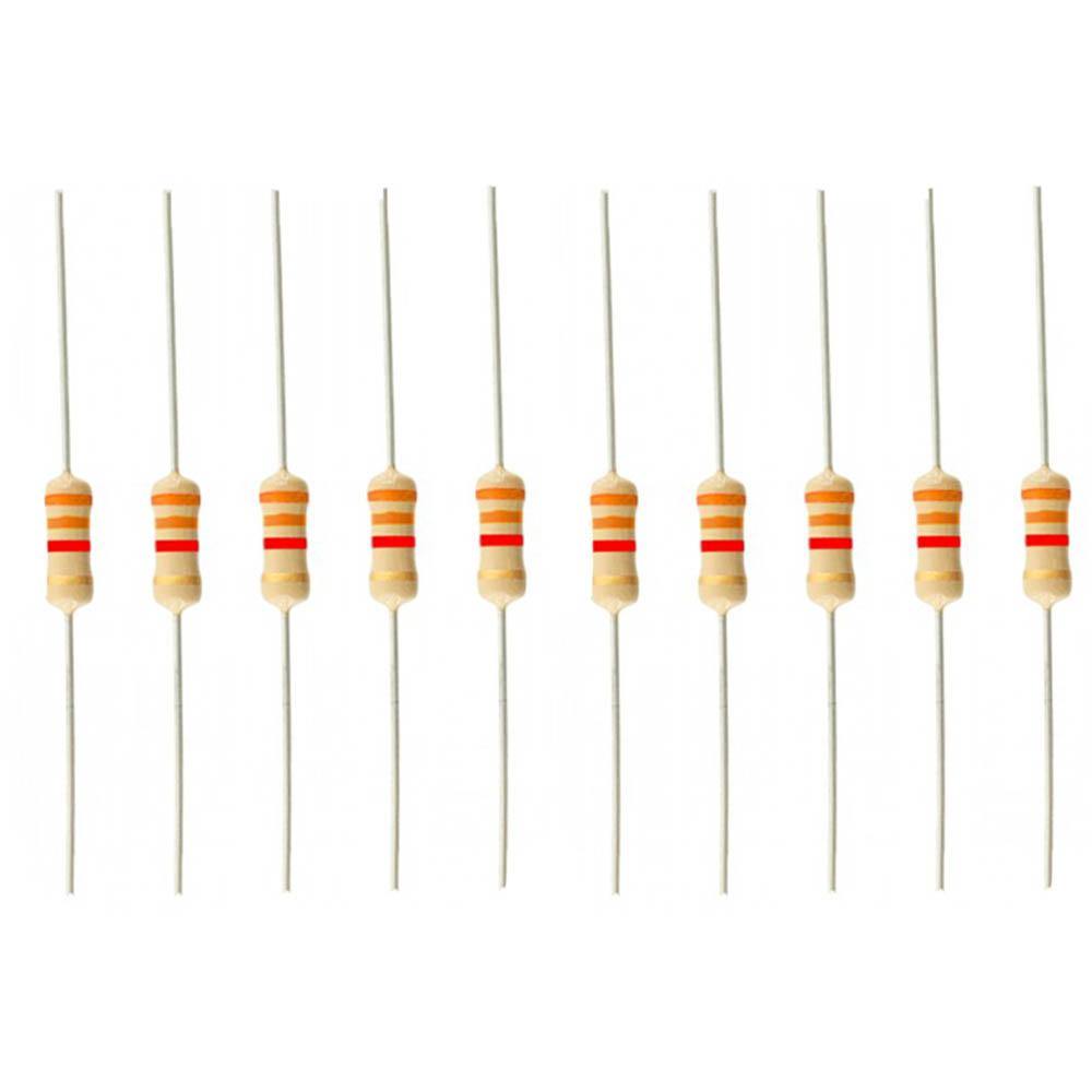 3.3k Ohm Resistor (10PC) – LED circuit & voltage divider resistors. -Basic Components -Robocraze