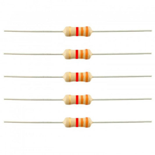 3.3k Ohm Resistor (10PC) – LED circuit & voltage divider resistors. -Basic Components -Robocraze