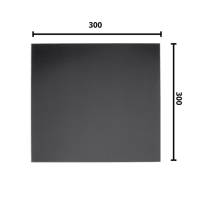 Ultrabase 300x300mm tempered heated glass bed for improved 3D print adhesion -Robocraze