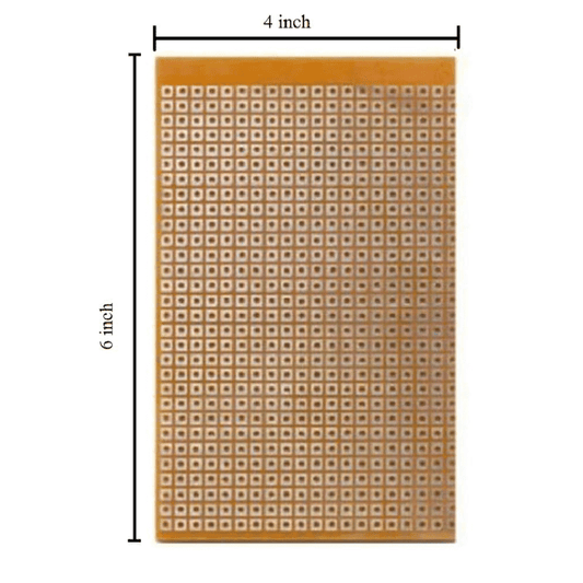 Vero Board (6x4 Inch) – Durable Vero board for prototyping & electronic circuits. Electronic Components - Robocraze