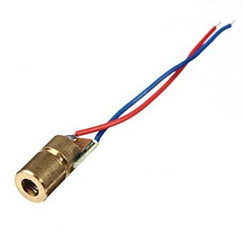 650nm 6mm 5V DC Mini Laser Dot Diode Module - Compact laser diode for precision marking. -Laser Module -Robocraze