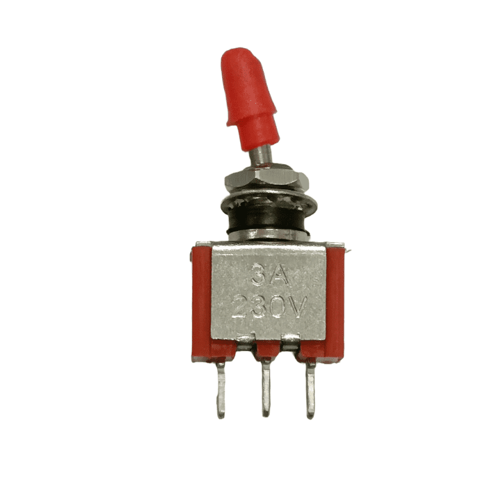 3 Pin Toggle Switch – Sturdy switch for power control - Mini Switch - Electronic Components -Robocraze