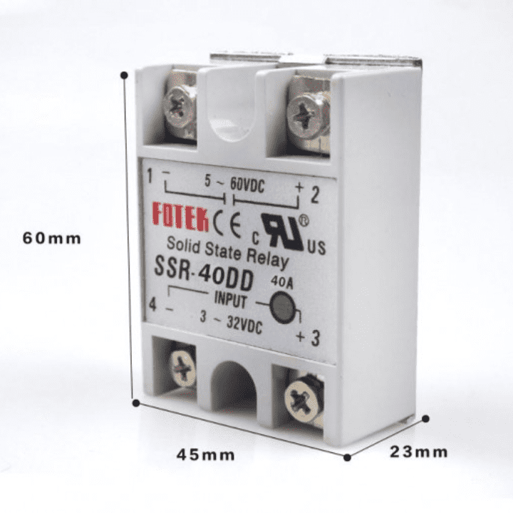 OEM SSR-40dd 40A DC/DC Single Phase Direct Current SSR - China Relay, Solid  State Relay