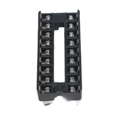 18 Pin Narrow IC Base (Pack of 5) – Durable 18-pin IC socket base for easy IC replacement. -Robocraze