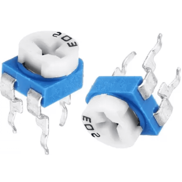 20K Cermet (Pack of 5) – Stable and accurate trimpots for circuit balancing - Electronic Components - Robocraze