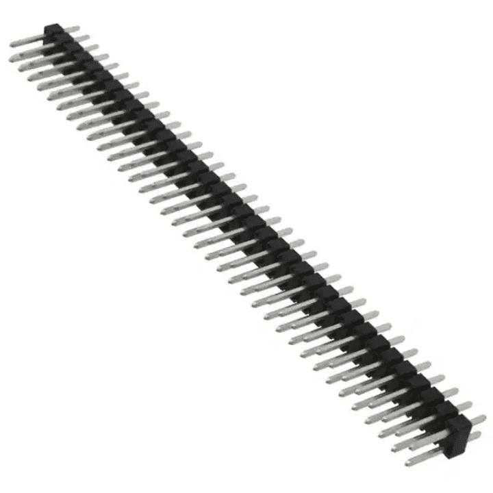 40x2 Pin 2.54mm Pitch Male Berg Strip – Durable connector for PCB applications. Electronic Components - Robocraze