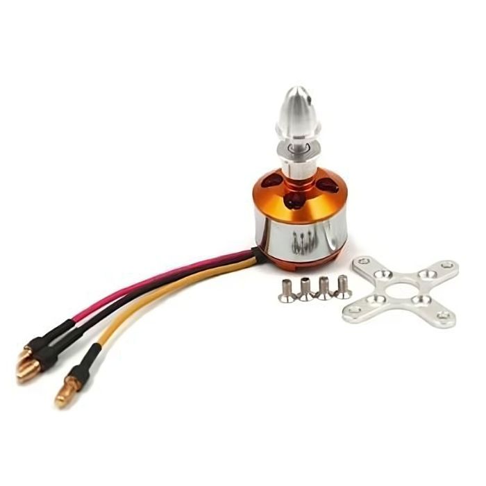 A2212 1400KV BLDC Drone Motor for FPV Aircraft Models, RC Drones, and Quadcopters - DIY Drone Parts - Robocraze