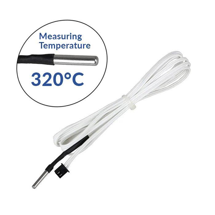 HT-NTC100K thermistor temperature sensor 2M for accurate 3D printer readings -Robocraze