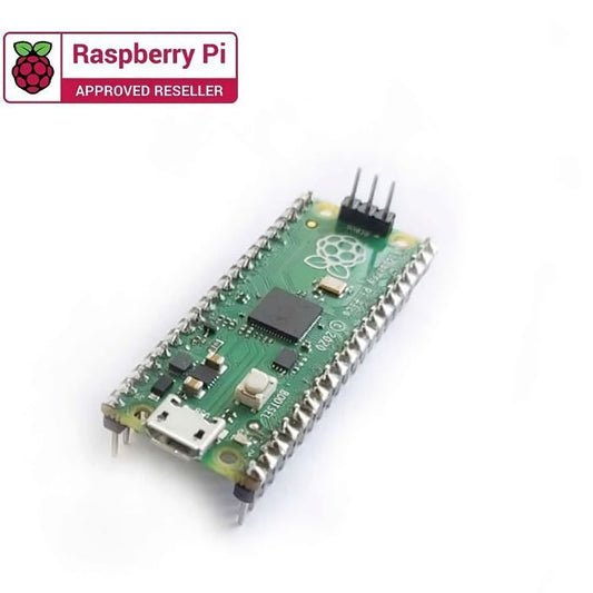 Raspberry Pi Pico with Headers & Micro USB Cable – Easy-to-use Raspberry Pi Board with essential accessories. -Robocraze