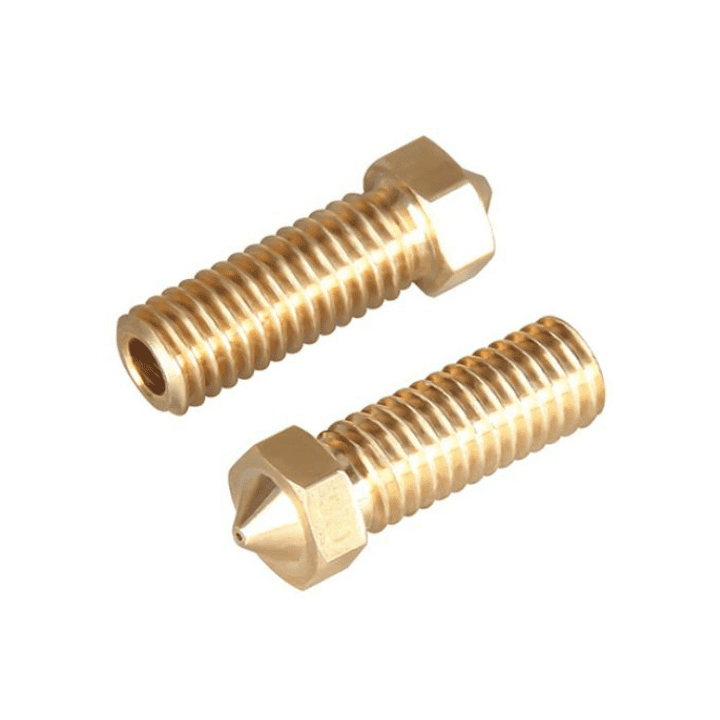 V6 Volcano Brass Length Extruder Nozzle 3.0mm x 1.2mm-Robocraze