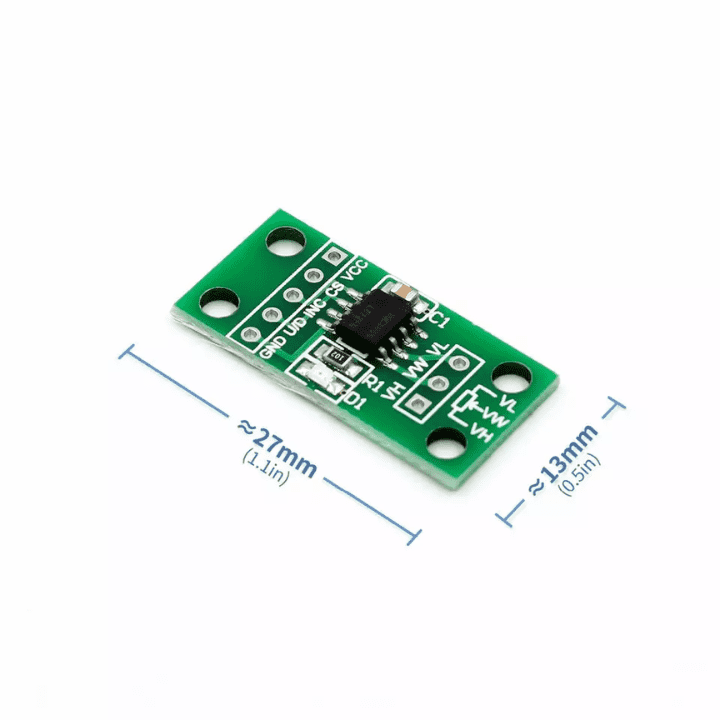 Digital Potentiometer Module – Electronic variable resistor for digital control.-Electronic Components -Robocraze