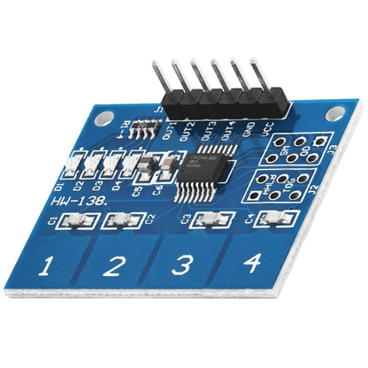 TTP224 4 Channel Capacitive Touch Sensor Module-Robocraze