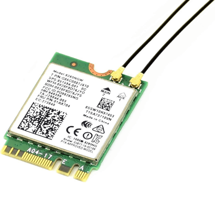 AC8265 Wireless NIC for Jetson Nano – Dual-band Wi-Fi & Bluetooth NIC -WiFi Module -Jetson Nano Accessories -Robocraze