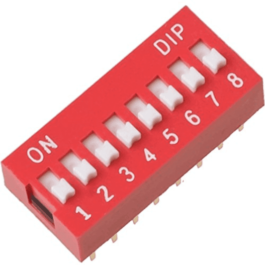 8 Way Slide Switch 2.54mm Pitch (Pack of 2) – Multi-way slide switch - Mini Switch - Robocraze