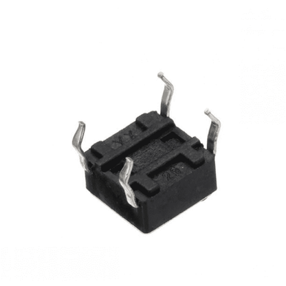 4-Pins DIP Momentary Square Tactile Push Button Switch 10 Pieces - 6x6x5mm-Robocraze