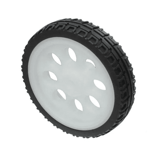 63mm Rubber Wheel – High-grip robot wheel for DIY robotic cars. -Robot Wheels and Chassis -Robocraze