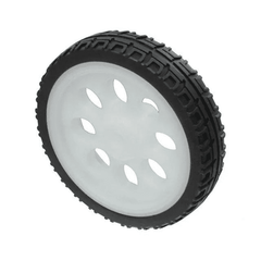 63mm Rubber Wheel – High-grip robot wheel for DIY robotic cars. -Robot Wheels and Chassis -Robocraze