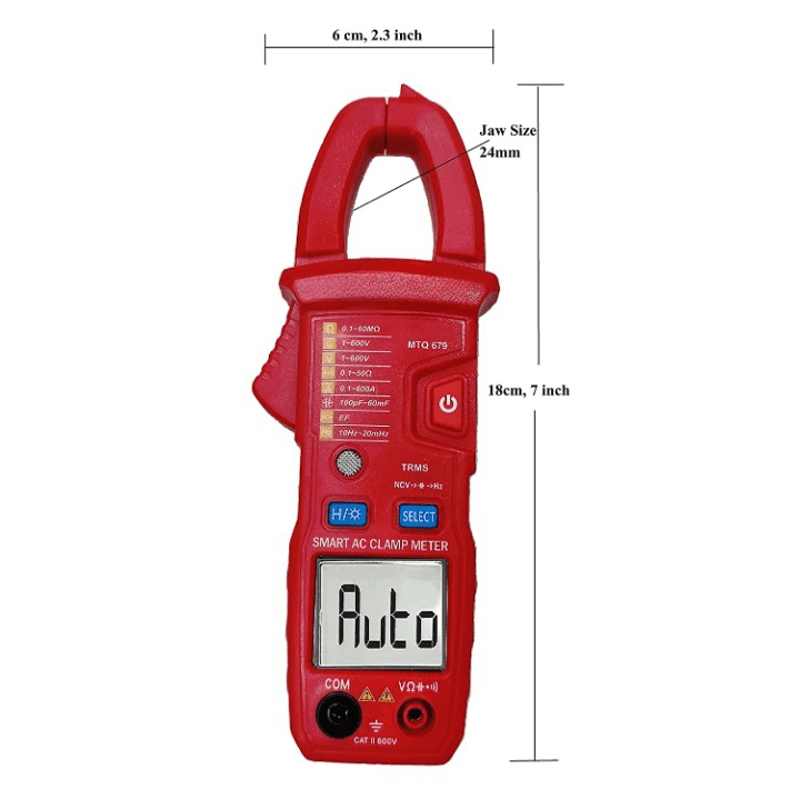 MetroQ MTQ 679 600A Auto Smart Clamp Meter-Robocraze