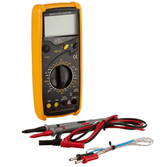 HTC DM-91 Digital Multimeter – Essential tool for circuit testing & troubleshooting.-Digital Multimeter -Robocraze