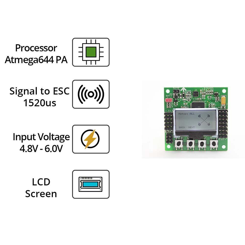 KK Board 2.1.5 Multi-Rotor Drone Controller – FPV drone controller for RC drones -DIY Drone Parts -Robocraze