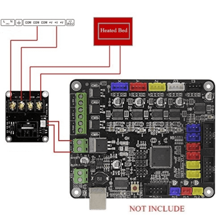 Power controller module for heated bed in 3D printers for stable temperature control -Robocraze