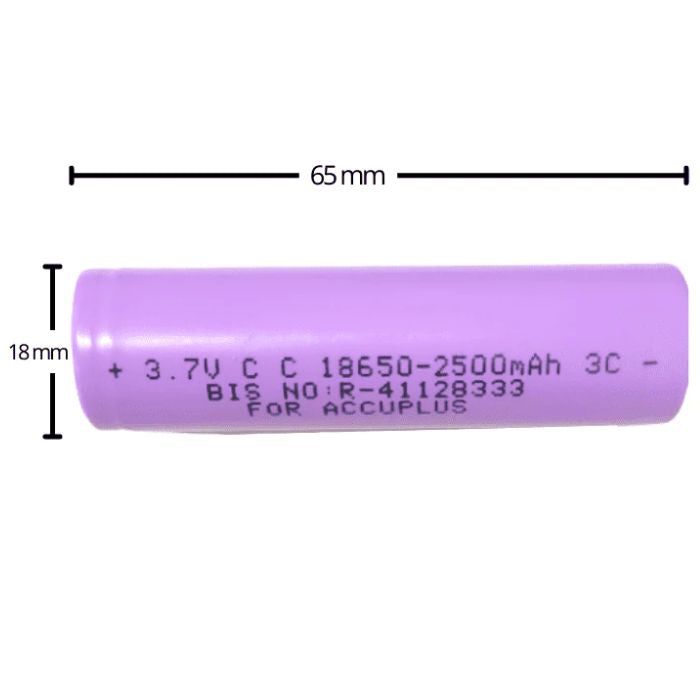 3.7V 2500mAh 18650 Li-ion Battery – For flashlights, toys & gadgets. -Lithium Battery -Robocraze