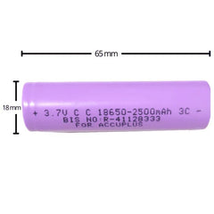 3.7V 2500mAh 18650 Li-ion Battery – For flashlights, toys & gadgets. -Lithium Battery -Robocraze