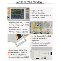 MetroQ MTQ1515 DDS Signal / Function Generator with Counter with USB- 15 Mhz-Robocraze