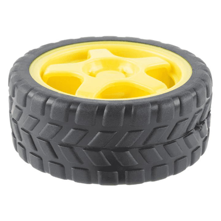 65mm Rubber Wheel for BO Motor – Reliable BO motor wheel for robotics – Robot Wheels and Chassis - Robocraze