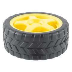65mm Rubber Wheel for BO Motor – Reliable BO motor wheel for robotics – Robot Wheels and Chassis - Robocraze