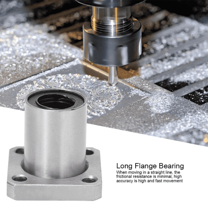 Linear Bearing LMK12UU 12mm Rod Square Flange Linear Bearing for 3D Printer-Robocraze
