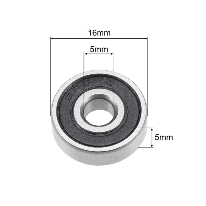 625-2RS sealed ball bearing for stepper motors and pulleys -Ball Bearing -Robocraze