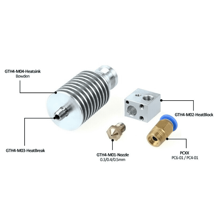 E3D Aluminium J-Head Hotend – Smooth filament extrusion. -3D Printer Accessories -Robocraze