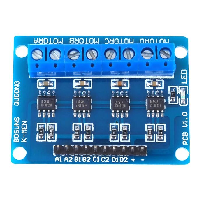 HG7881 H-Bridge 4CH DC - 2CH Stepper Motor Driver Board – Versatile motor driver for robotics & automation – Robocraze