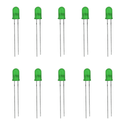 3mm Green LED (Pack of 10)-Robocraze