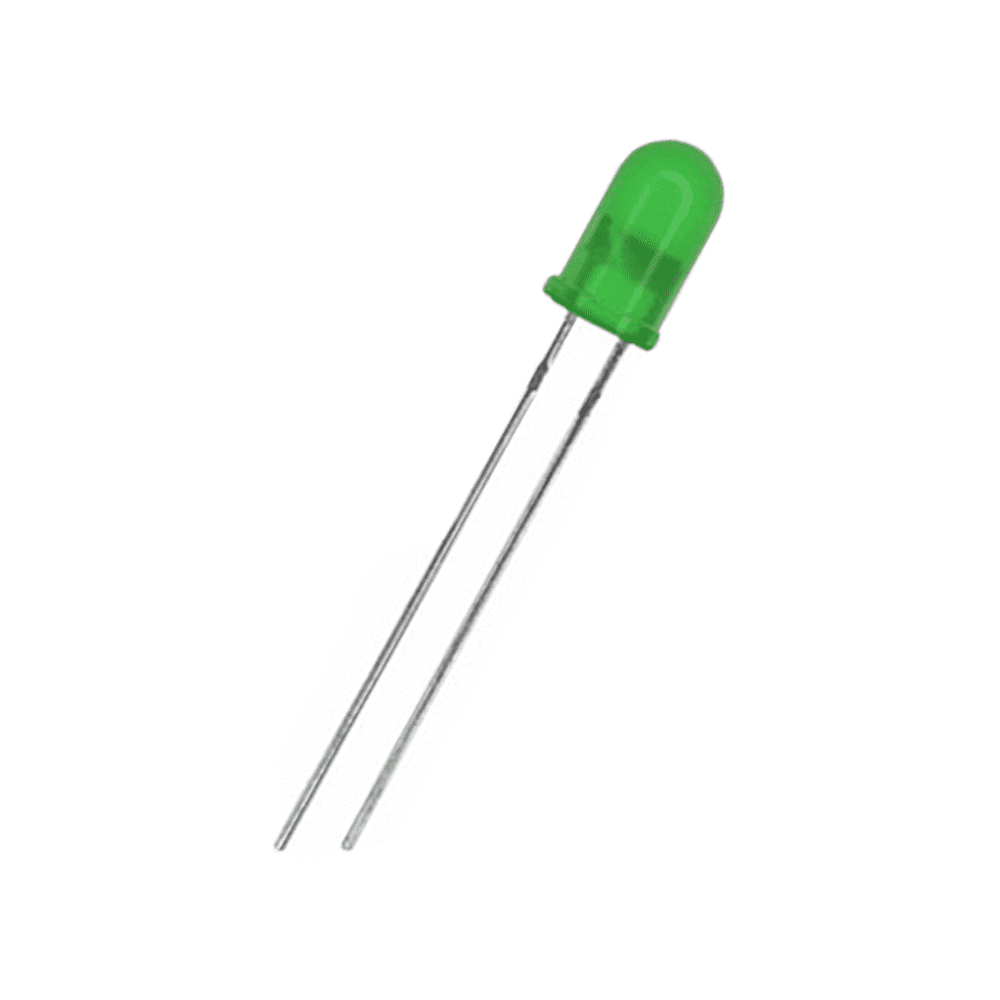 3mm Green LED (Pack of 10) – Reliable LED for DIY circuits - Electronic Components - Robocraze