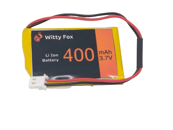 Witty Fox 3.7V 400mAh Li-Ion Battery-Robocraze