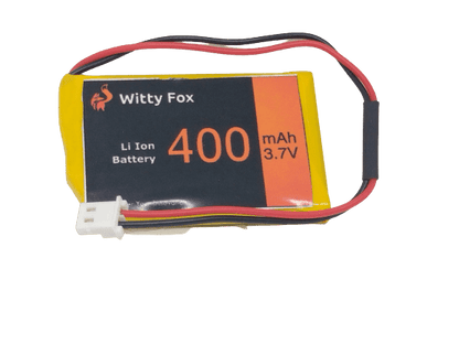 Witty Fox 3.7V 400mAh Li-Ion Battery-Robocraze