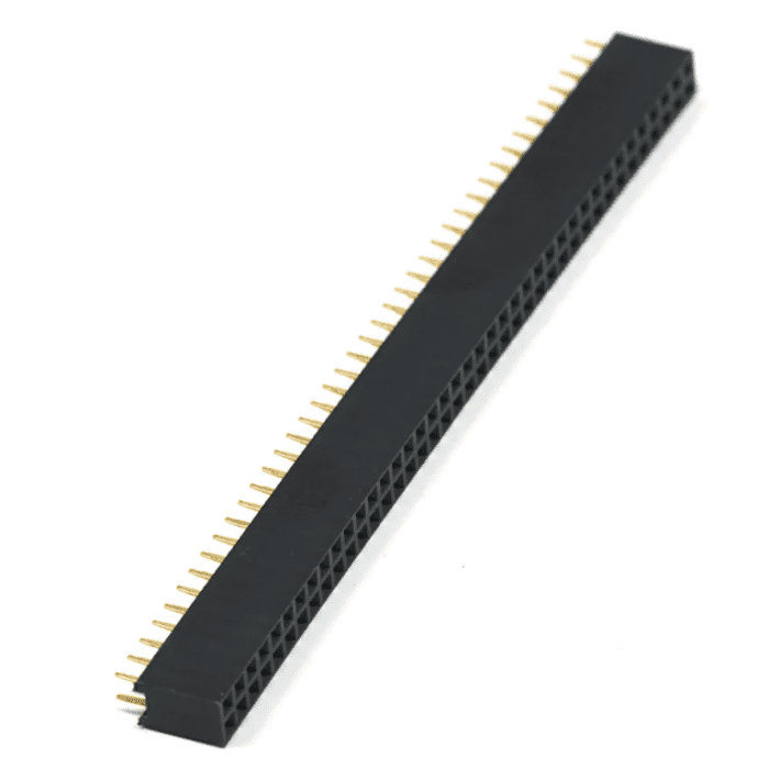 40x2 Female Berg Strip – Dual-row female header for circuits. Electronic Components - Robocraze