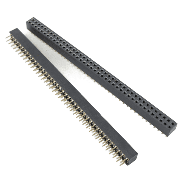 40x2 Female Berg Strip – Dual-row female header for circuits. Electronic Components - Robocraze