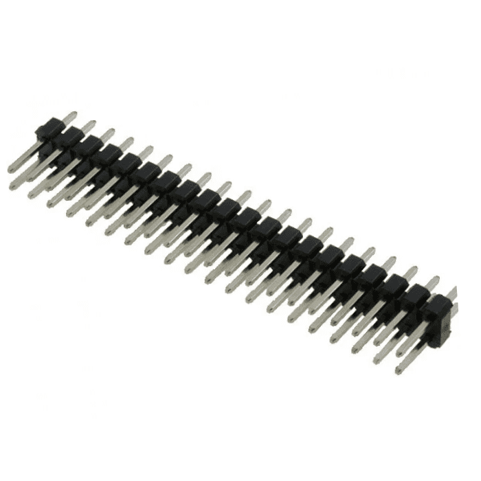 40x2 Pin 2.54mm Pitch Male Berg Strip – Durable connector for PCB applications. Electronic Components - Robocraze