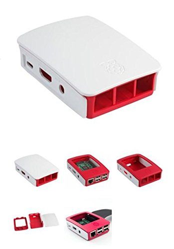 Raspberry Pi 3 Official Case (White & Pink) – Genuine Official Raspberry Pi Case for Pi 3 B/B+. -Robocraze
